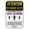 Signmission Public Safety Sign-Restaurant Guests Practice Social Distancing, Heavy-Gauge, 12" H, A-1218-25409 A-1218-25409 - alternate 1